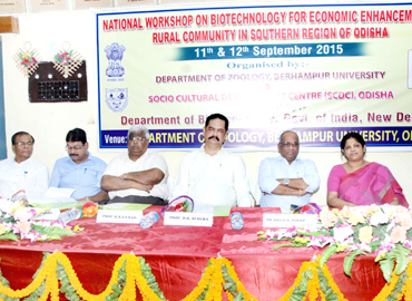 National Workshop on Biotechnology for Economic Enhancement of Rural Community in Southern Regionheld at Berhampur University of Odisha