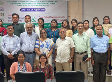 State Level Seminar on Conservation, Development and Sustainable Management of Medicinal Plant for Rural People and Women in Odisha held at Fakir Mohan University, Balasore 